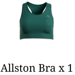 Tracksmith Allston Pocket Bra, emerald green - size L